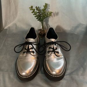 Madden Girl Kaci Metallic Oxford Loafer